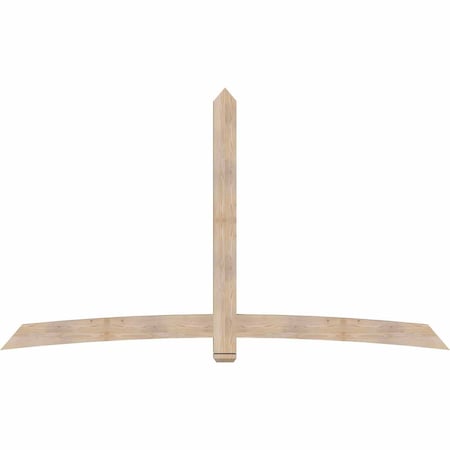 Ekena Millwork Bellingham Smooth Timber Gable Bracket, Douglas Fir, 108"W x 63"H x 3 1/2"D x 5 1/2"F, 14/12 Pitch GBW108X63X0406BEL00SDF